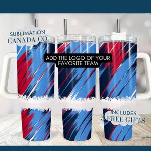 Custom Sports Team 40 Oz Tumbler Wrap,Hockey,Football,Baseball Logo Sublimation Tumbler Tennessee Football League Instant DIGITAL ONLY