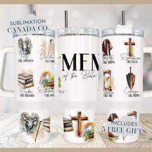 Envoltura de vaso de 40 oz para hombres cristianos, envoltura de 40 oz para hombre de fe, envoltura de vaso de sublimación para hombres de la Biblia, envoltura de 40 oz PNG SOLO DIGITAL instantáneo