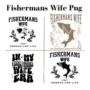 Fishermans Wife SVG, Funny Fishing Wives Social Club Png, Hooked on Fishing Png, File di sublimazione per involucro di tumbler da pesca, Solo download digitale