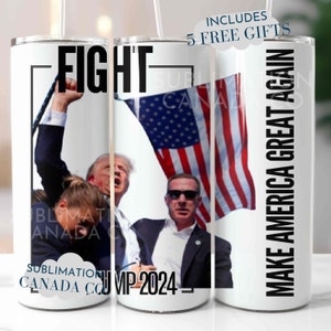 Donald Trump 2024 Tumbler Wrap Png Trump Fight Wraps 20 Oz Tumbler Png Election Design Tumbler Wraps Republican Digital Design Download Only