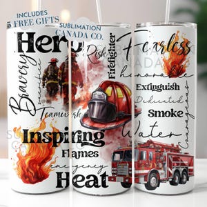 Feuerwehrmann 20 Oz Tumbler Wrap, 20 Oz Wrap Feuerwehrmann png Held Feuerwehr Sublimation Tumbler Download PNG Instant DIGITAL NUR