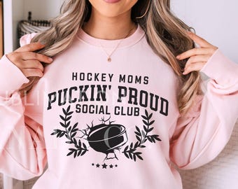 Hockey Mom PNG, Puckin Proud Hockey Moms Social Club SVG Hockey jpeg,Instant Digital Download Only, Funny Hockey Png, Side Line Sports Png