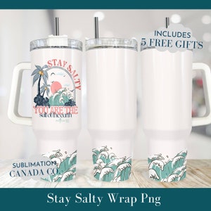 Christian 40 Oz Tumbler Wrap, 40 Oz Wrap Stay Salty Sublimation Tumbler Bible Wrap, Biblia de verano 40 Oz Wrap PNG Jesús Instant DIGITAL SOLAMENTE