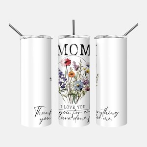 Nachricht an Mama Wrap 20 Oz Png Sentimental Mom 20 Oz Tumbler Wrap Digitales Design Nur Muttertag Tumbler WrapI Love Mom Png Wrap Download
