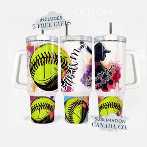 Softball Mom 40 Oz Tumbler Wrap,40 Oz Wrap Softball Sublimation Tumbler Design Digital Download PNG Instant DIGITAL ONLY Sports Mom Wrap
