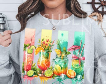 Brushstroke Summer Water Cocktail Png, Day Drinking Shirt Png, Funny Drinking Shirts Png, Vacation Png, Summer Drinks Png, Digital Download