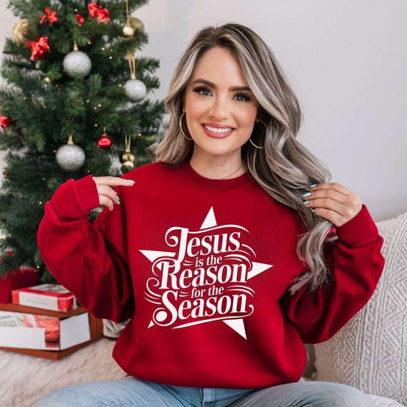 Jesus is the Reason for the Season PNG, Christian Christmas Png