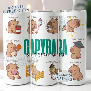 Emballage capybara drôle Png 20 Oz Capybara is My Spirit Animal gobelet Wrap Digital Design Only Wrap Png 20 Oz gobelet affirmation positive