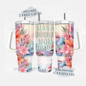 Oma 40 Oz Tumbler Wrap, 40 Oz Wrap Lustige Oma Sublimationsbecher Download PNG Sofort DIGITAL NUR Gesegnete Oma png