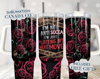 True Crime 40 Oz Tumbler Wrap, 40 Oz Wrap Murder Mystery Book Lover Sublimation Tumbler Download PNG Instant DIGITAL ONLY Crime Podcast Png