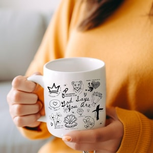 Christian Affirmation Mug PNG, Hand Drawn Doodle Christian Designs SVG, Child of God Png God Says You are Cup,Teen and Kids Designs SVG