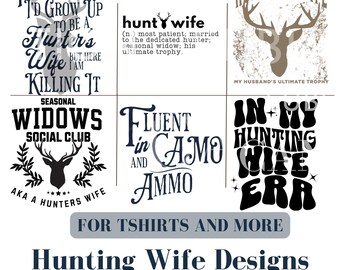 Jacht vrouw SVG, Funny Hunters Wives Social Club png, seizoensgebonden weduwe png, jacht Tumbler wrap sublimatiebestanden, alleen digitale download