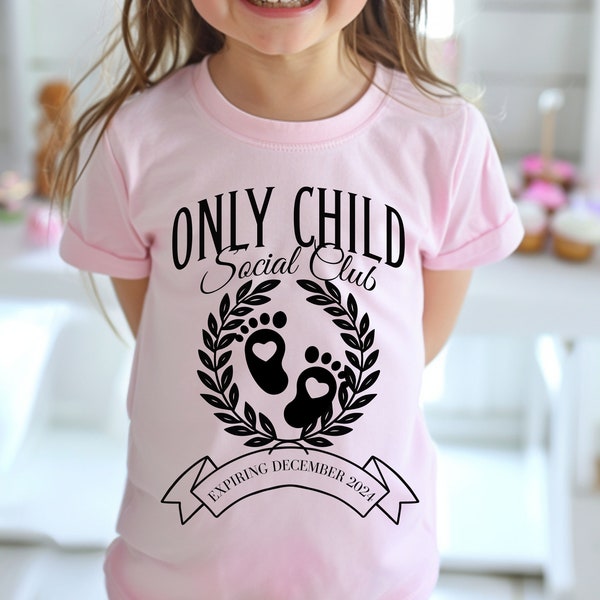Only Child Expiring Png, Baby Announcement Png, Pregnancy Reveal Tshirt Png Clipart SVG, Coquette Aesthetic Png, Only Child Social Club