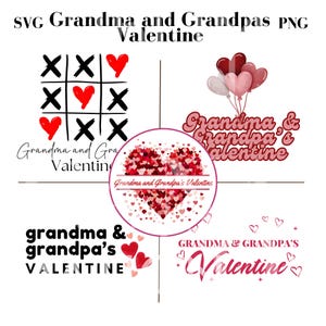 Oma und Opa Valentine Png Oma und Opa Valentine SVG Bundle Grandkid Valentine Png Retro Valentine XOXO SVG Nur digital
