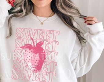 Strawberry Png,Strawberry Svg,Coquette Aesthetic Strawberry Clipart,Berry Tshirt Sublimation,Strawberry Shirt,Summer Fruit Png Download Only