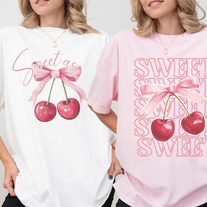 Kirsche Png, Kirsche SVG, kokette ästhetische Kirsche Clipart, Kirsche Tshirt Sublimation, Kirsche Shirts, Sommer Obst Png Design nur Download