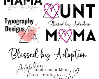 Adoption Symbol Png, Adoption Mom Tshirt Clipart, Adoption Shirt Svg, Adoption Tshirt Design, Adoption Clipart, Foster Mom Design Download
