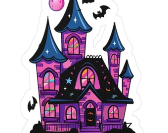 Kawaii Spooky Haunted House Sticker