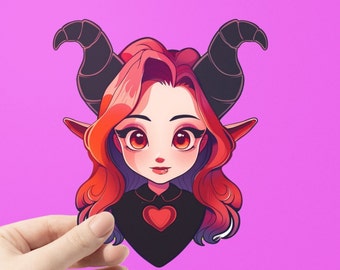 Cute Demon Girl Sticker