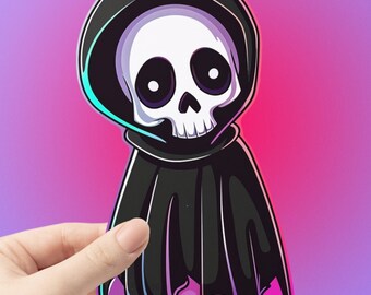 Cute Grim Reaper Sticker