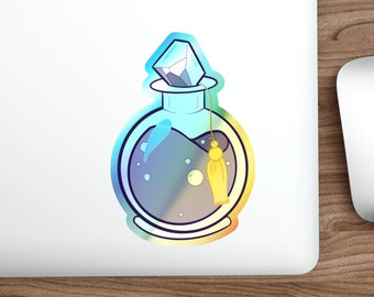 Holographic Purple Potion Bottle with Tassel