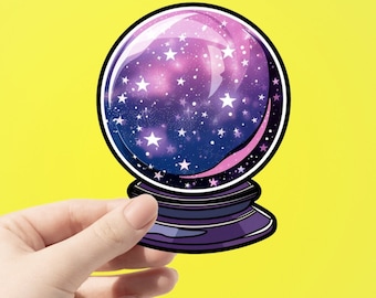 Purple Crystal Ball Sticker