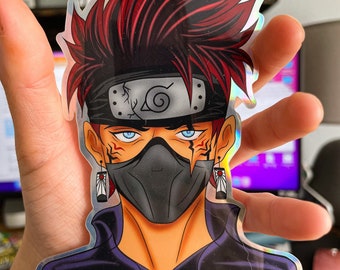 Vinyl Holographic Weatherproof Anime Sticker Demon Slayer Jujutsu Kaisen Naruto