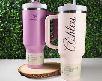 Spersonalizowany Puchar Stanleya z imieniem, spersonalizowane grawerowane szklanki, imię Stanley na szklance, 30 uncji 40 uncji