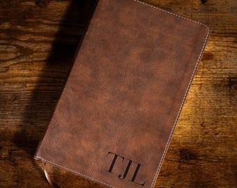 Personalized NLT Bible, Custom Bible Name Engraved, Christian Gift for Baptisms