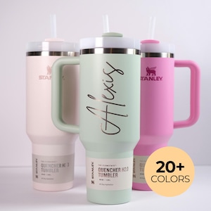 Personalized Stanley 40oz Tumbler, Custom Engraved Tumblers, Bridesmaid Proposal Gift, Gifts for Her, Insulated Travel Mug, Custom Logo