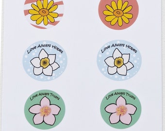 Flower Love Stickers