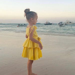 Girls Muslin Dress: Organic Cotton Boho Summer Outfit