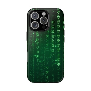 Grüne Matrix-Code-Telefon-Hülle | Harte Fälle