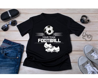 Customized Football Tee | Football T-shirt | Personalized Gift for Fans | Unisex American Football Shirt