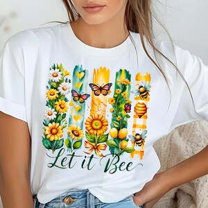 Comfort Colors® Let It Bee Shirt, Bee Lovers Tee, Bee Botanical Shirt, Honey Bee Shirt, Honey Bee Shirt, Bee Kind Shirt, Let It Be Tshirts