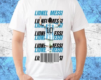 Lionel Messi T-Shirt, MessiTee, Soccer T-Shirt, Unisex, Gift for her, gift for him, Argentina Shirt, Soccer gifts, Messi Fan Gift