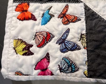 Black and white Butterfly quilt