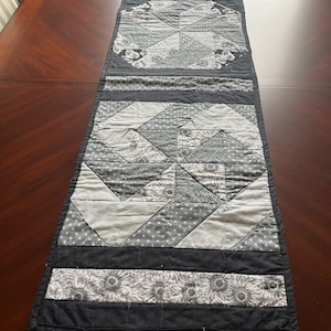 Black and White Table Runner