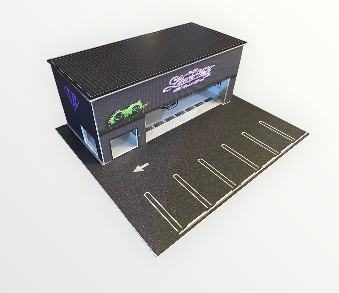 Liberty Walk Garage, 1:64 Diorama to Hot Wheels, Matchbox, Etc