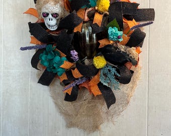 Corona de Halloween sencilla