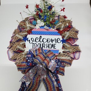 Patriotic, Memorial Day, Veterans Day, Labor Day, Election Wreath