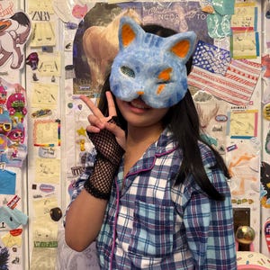 Therian Cat Mask felted