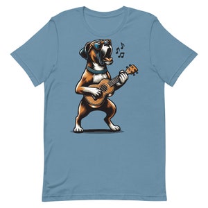 Dog Playing Guitar Funny T Shirt | Singing Boxer Dog | Boxer Mom