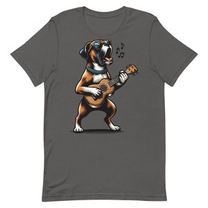 Dog Playing Guitar Funny T Shirt | Singing Boxer Dog | Boxer Mom