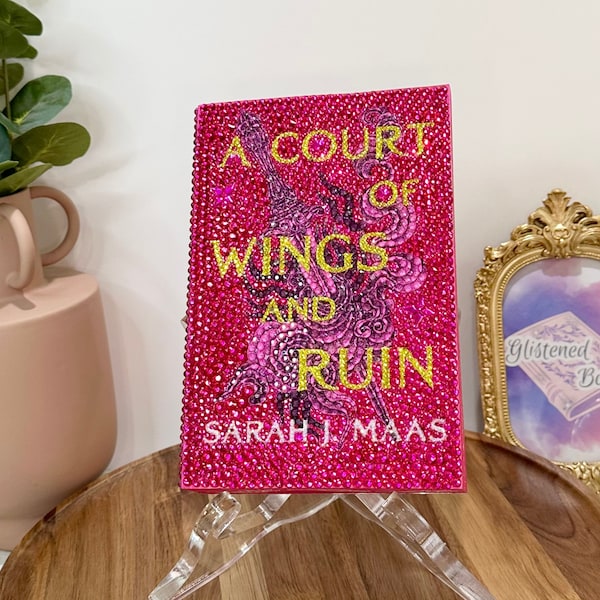 Bedazzled A Court of Wings and Ruin with Rhinestones and Sprayed Edges  Special Edition