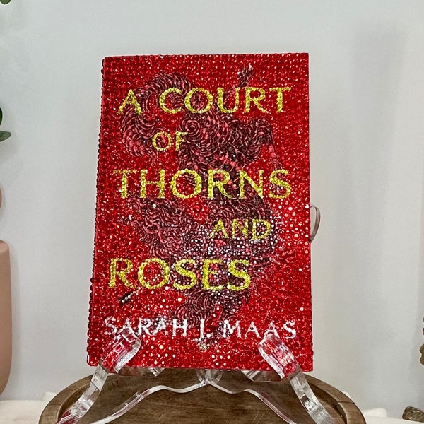 A Court of Thorns and Roses BEDAZZLED with Rhinestones  Special Edition  Sprayed Edges
