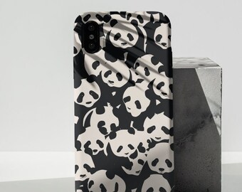 Adorable, Simple Panda Pattern, Black and white Phone Case / Phone Cover - Cute Panda Design - iPhone & Samsung