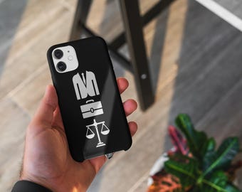 Scales of Justice, Lawyer Career, Suit and Tie, Briefcase, Suits Inspired Phone Case - Iconic Lawyer Design - Fits iPhone & Samsung