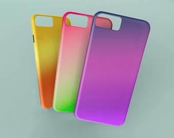 Mehrere Designs - Bunt, Rot, Pink, Blau, Grün, Gelb, Orange, Lila Telefonhülle / Abdeckung | Farbverlauf Designs - für iPhone & Samsung