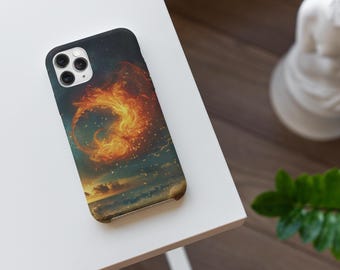 Mythisch, Flammenvogel, Ring des Feuers, legendäre Handyhülle | Phoenix Feuer Design Handyhülle - Passend für iPhone & Samsung